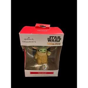 Hallmark Star Wars The Mandalorian Child Grogu Baby Yoda Christmas Tree Ornament